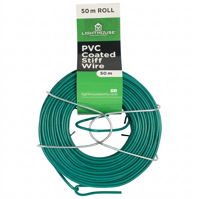 PVC Coated Stiff Wire - 50m