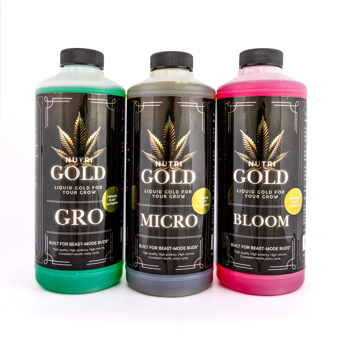 NutriGold Premium Plant Nutrients - 1L Hobby Pack