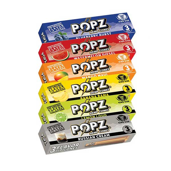 King Palm Popz Cones Kingsize (3Pack)