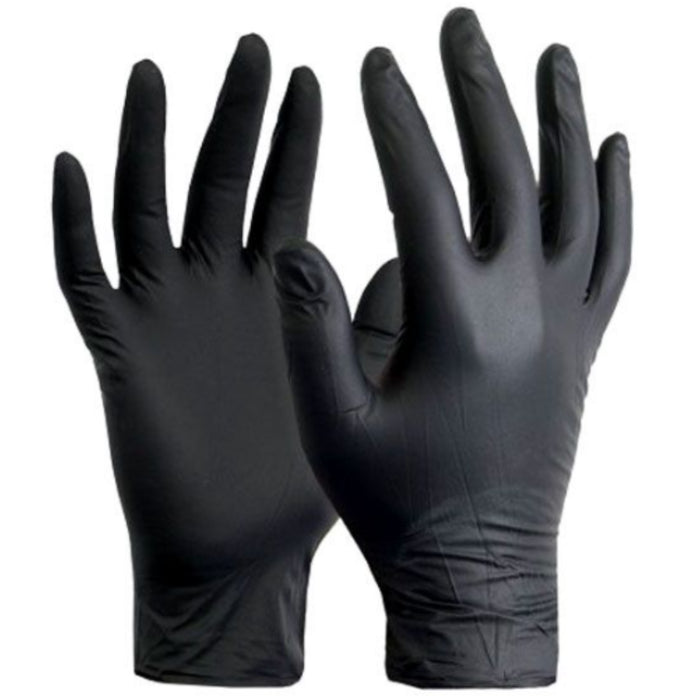 Black Nitrile Gloves - Powder Free