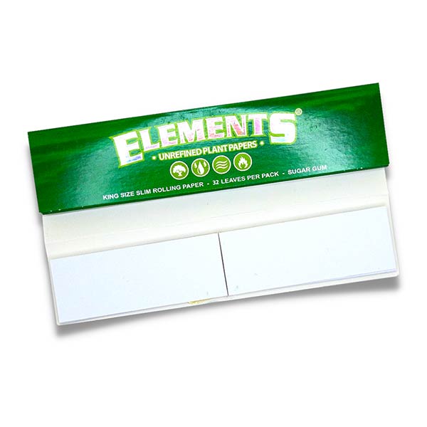 Elements Green Kingsize Rolling Papers + Tips