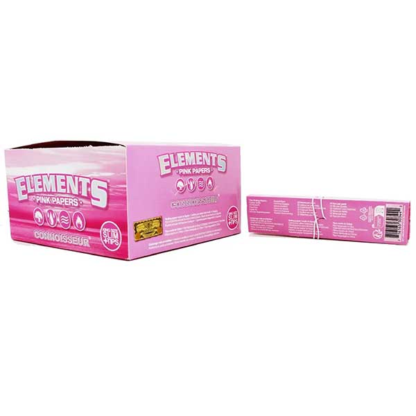 Elements Pink Kingsize Rolling Papers (Box of 50)