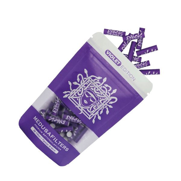 Medusa 6mm Carbon Filter Tips - Violet (50 pack)