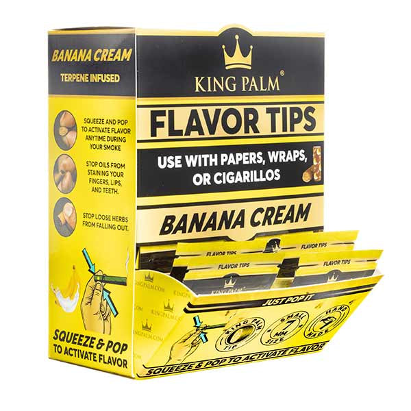 King Palm - Flavor Tips Banana Cream (Box 50x2)