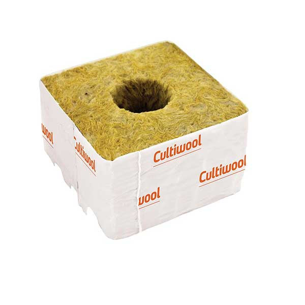 Cultiwool 100x100x65 (4") Short Cube - Large Hole (38/40)