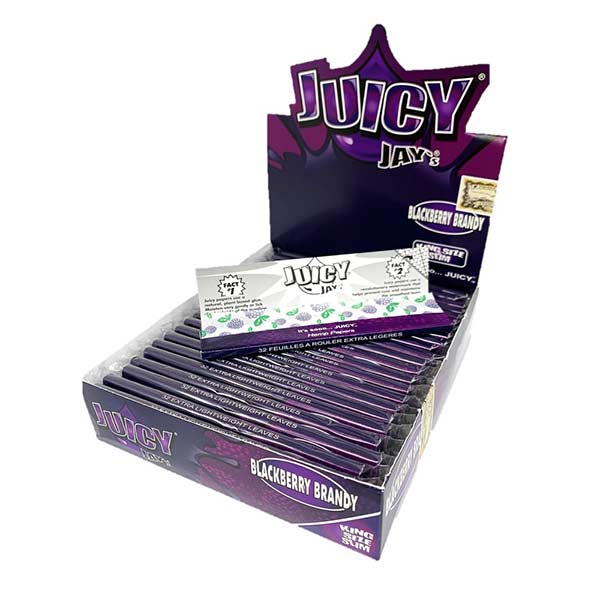 Juicy Jays 1&1/4 Blackberry Brandy Rolling Papers (Box of 24)