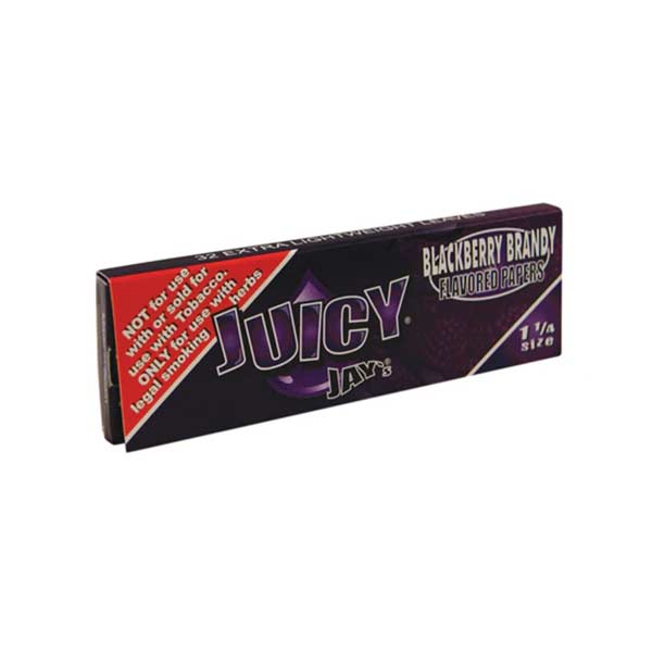 Juicy Jays 1&1/4 Blackberry Brandy Rolling Papers (Box of 24)