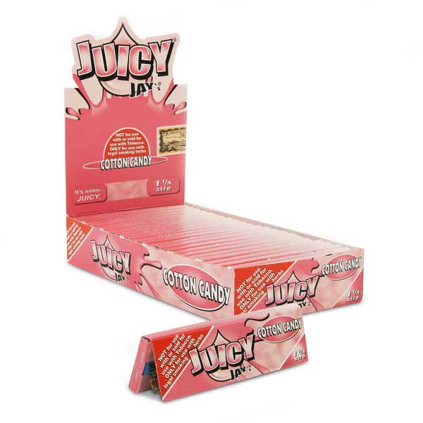 Juicy Jays 1&1/4 Cotton Candy Rolling Papers (Box of 24)