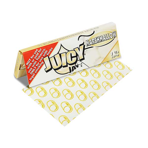 Juicy Jays 1&1/4 Marshmallow Rolling Papers (Box of 24)