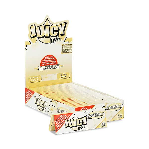 Juicy Jays 1&1/4 Marshmallow Rolling Papers (Box of 24)