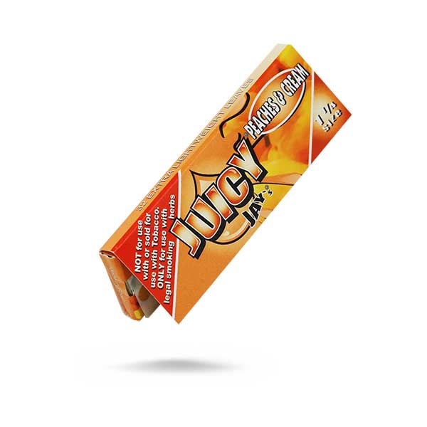 Juicy Jays 1&1/4 Peaches & Cream Rolling Papers (Box of 24)