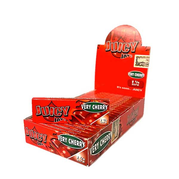 Juicy Jays 1&1/4 Very Cherry Rolling Papers (Box of 24)