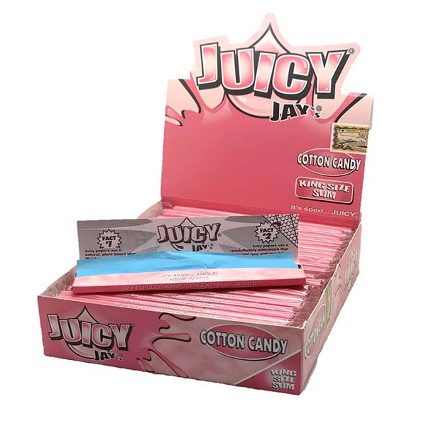 Juicy Jays King Size Cotton Candy Rolling Papers (Box of 24)