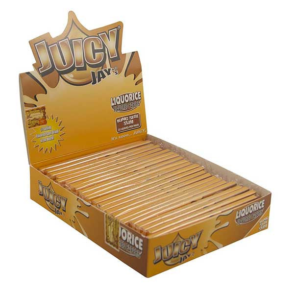 Juicy Jays King Size Liquorice Rolling Papers (Box of 24)