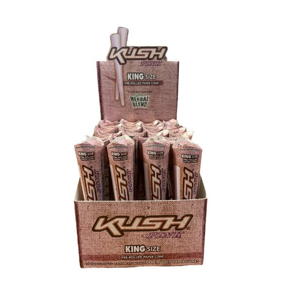 KUSH Cones Kingsize Pink (Box of 24x3)