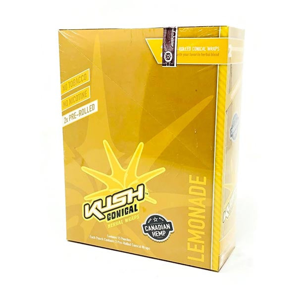 KUSH Conical Wrap Lemonade (Box of 15x2)