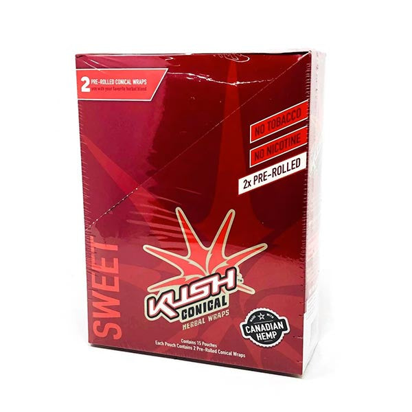 KUSH Conical Wrap Sweet (Box of 15x2)