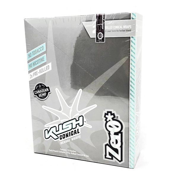 KUSH Conical Wrap Zero (Box of 15x2)