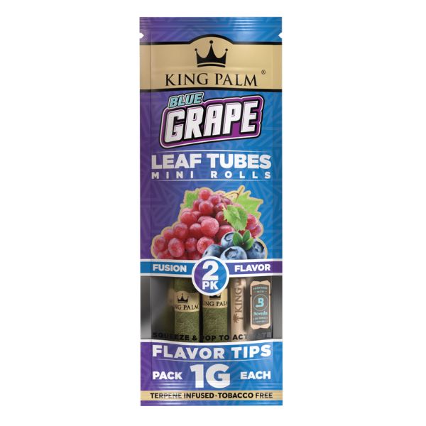 King Palm Mini Cones - Blue Grape (Box 20x2)