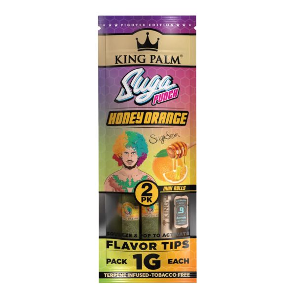 King Palm Mini Cones - Honey Orange (Box 20x2)