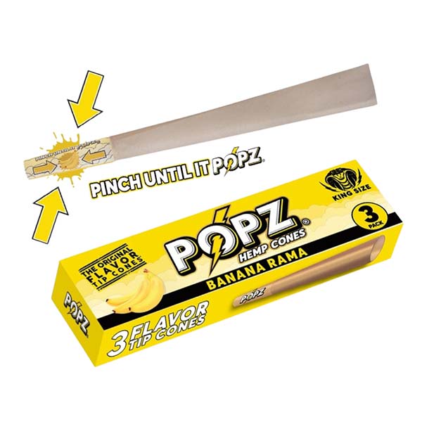 King Palm Popz Cones Kingsize (3Pack)