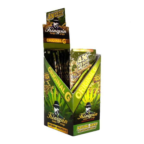 KingPin Hemp Wrap Original (Box of 25 x4)