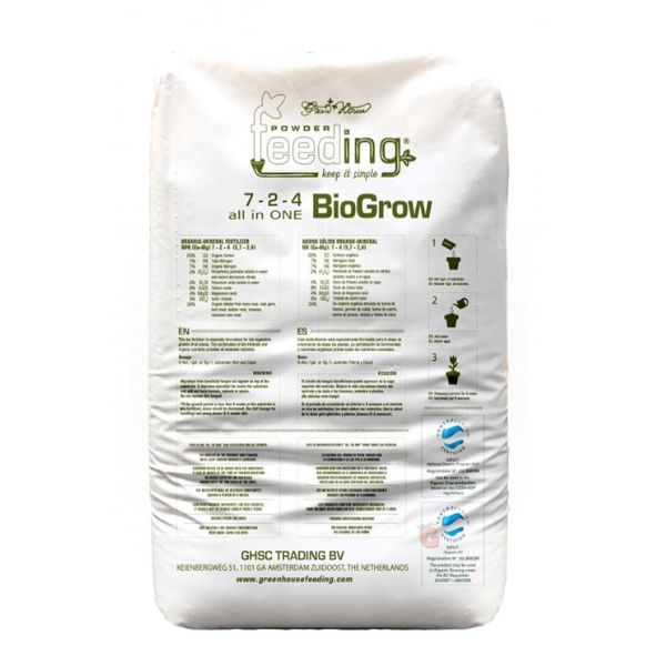 Green House Powder Feeding - BioGrow