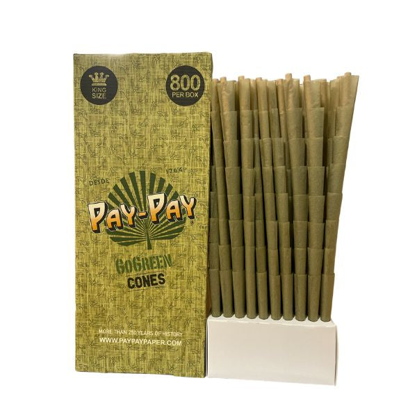 Pay-Pay Go-Green Cones Kingsize Bulk 800's