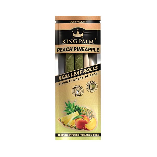 King Palm Mini Cones - Peach Pineapple (Box 20x2)