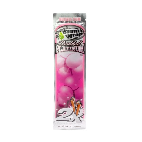 Platinum Blunt Wrap Bubblegum (Box of 25x2)