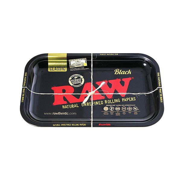 RAW Rolling Tray Small Black Classic (28cm)