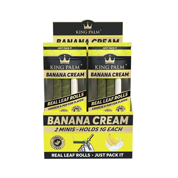 King Palm Mini Cones - Banana Cream (Box 20x2)