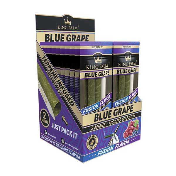 King Palm Mini Cones - Blue Grape (Box 20x2)