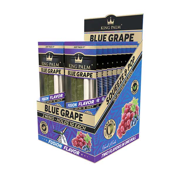 King Palm Mini Cones - Blue Grape (Box 20x2)