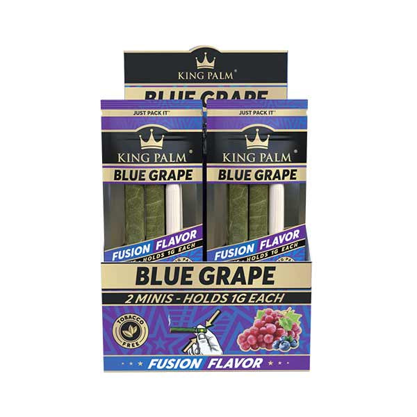 King Palm Mini Cones - Blue Grape (Box 20x2)