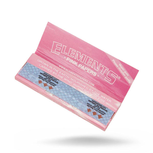 Elements Pink 1&1/4 Rolling Papers