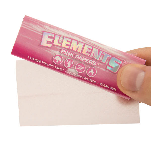 Elements Pink 1&1/4 Rolling Papers