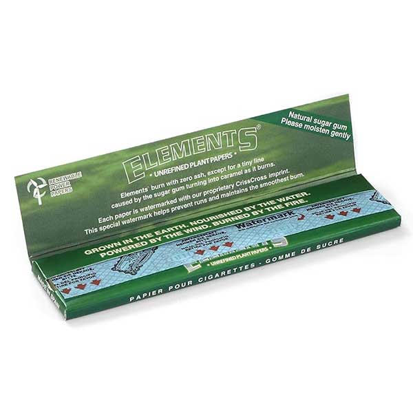 Elements Green Kingsize Rolling Papers