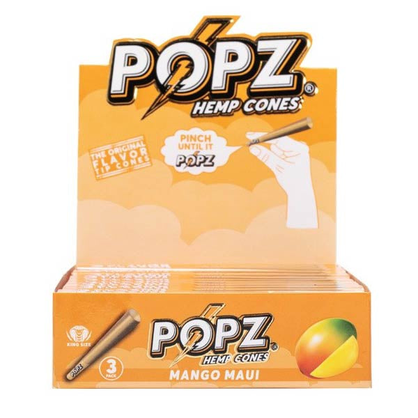 King Palm Popz Cones Kingsize Mango Maui (Box 12x3)