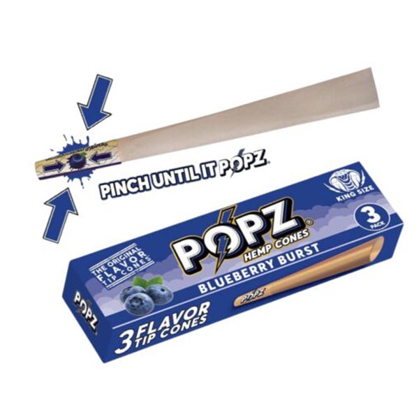 King Palm Popz Cones Kingsize (3Pack)