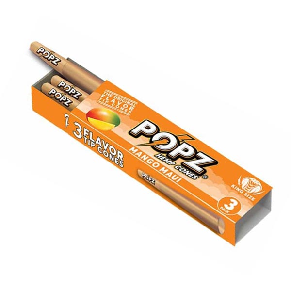 King Palm Popz Cones Kingsize Mango Maui (Box 12x3)