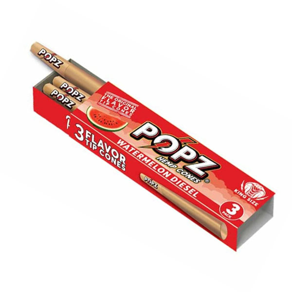 King Palm Popz Cones Kingsize Watermelon Diesel (Box 12x3)