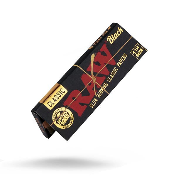 RAW Black Standard 1&1/4 Rolling Papers