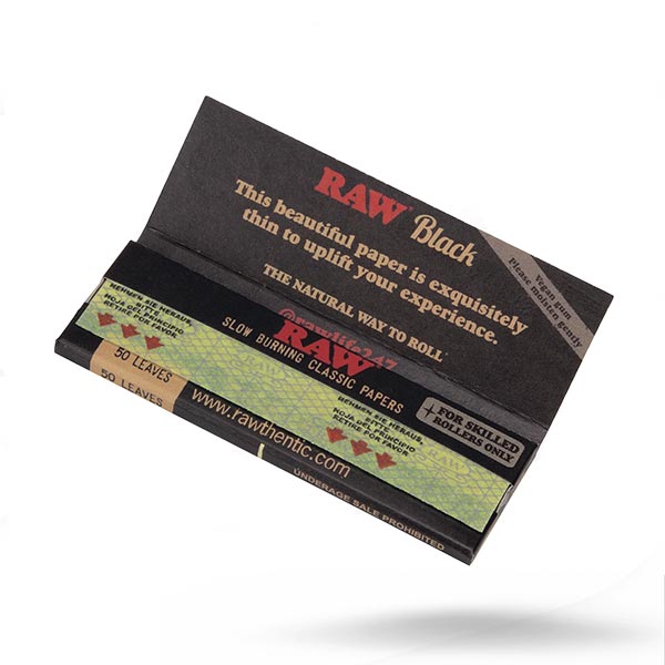 RAW Black Standard 1&1/4 Rolling Papers