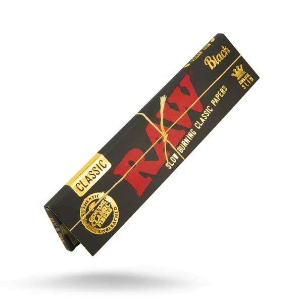 RAW Black Kingsize Slim Rolling Papers (Box of 50)