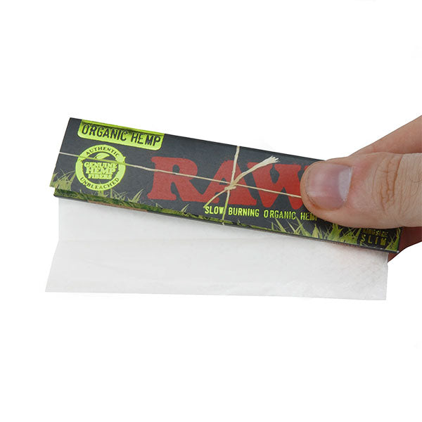 RAW Black Organic Kingsize Slim Rolling Papers (Box of 50)