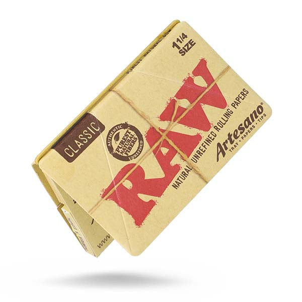 RAW Artesano Rolling Papers + Tips (Box of 15)