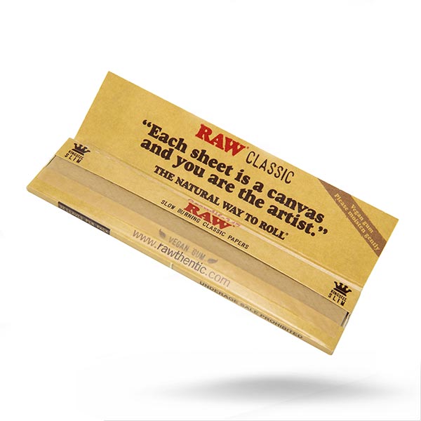 RAW Kingsize Classic Rolling Papers Booklet