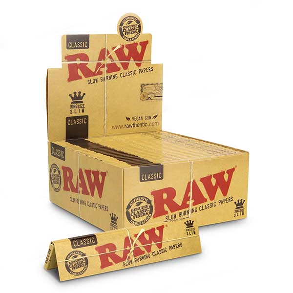 RAW Kingsize Classic Rolling Papers - (Box 50)