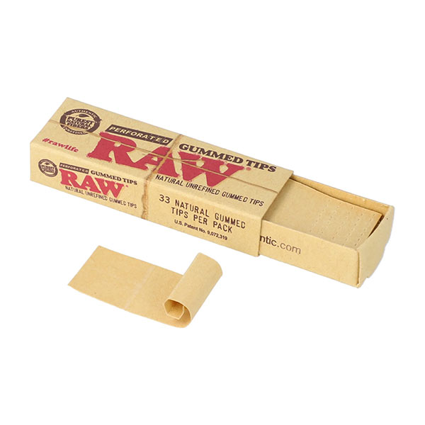 RAW Gummed Tips Perforated